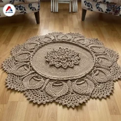 thảm macrame trải sàn đan thủ công (4)